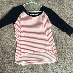 Red, White, and Blue Baseball Tee